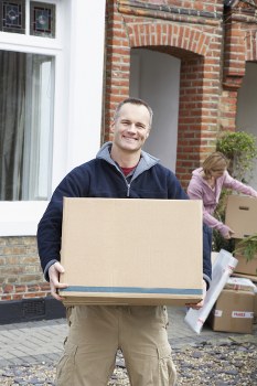 Removal team handling a flat move in London