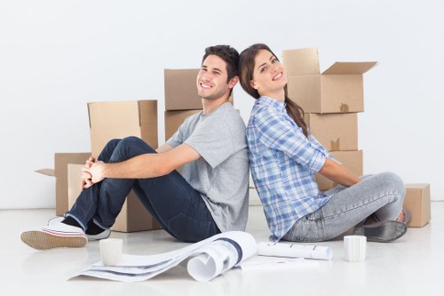 Business relocation using a removal truck in London