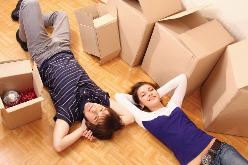 A moving van ready for urgent removals in London