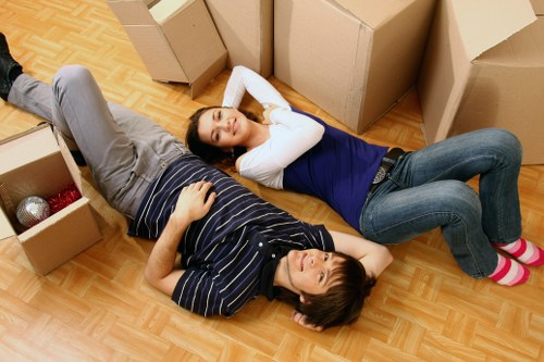 Student moving belongings using a man and van in London