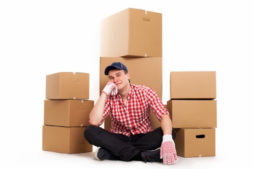 IT equipment prepared for an office relocation move